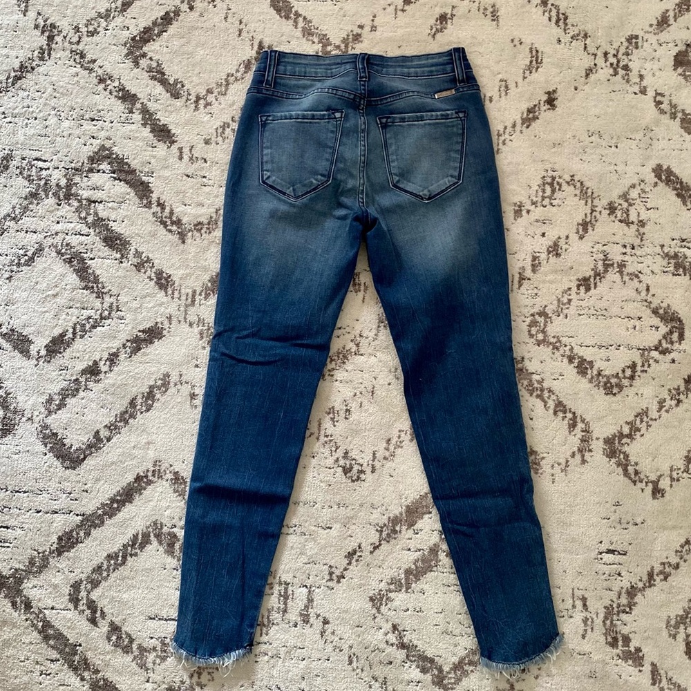 KanCan Distressed Demin Jeans - Raw Hem - Size 3 - Picture 2 of 4